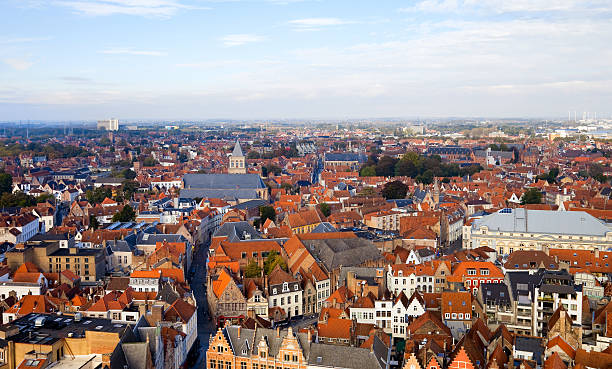 istock Aerial View of Bruges, Belgium 524475193