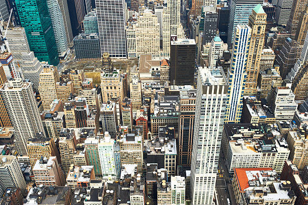 istock Cityscape view of Manhattan from Empire State Building 524475637