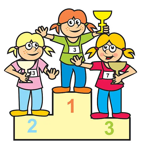 Vector illustration of podium