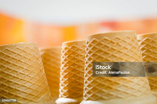 Cornet Ice Cream Cone Stock Photo - Download Image Now - Baked, Baked Pastry Item, Baking
