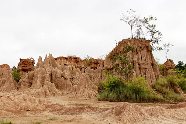 istock Soil cliff and corrosion at Kork Suo,Nan,Thailand 524508395