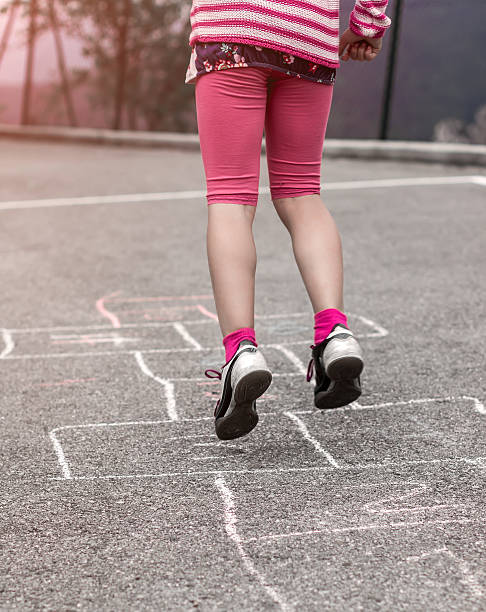 istock Child on the hopscotch 524509885