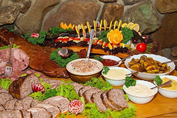 istock Lot of food on the table 524510247
