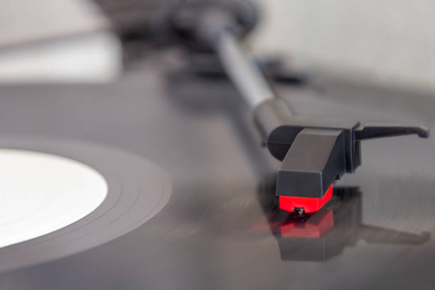 istock Detail view of record player 524511103