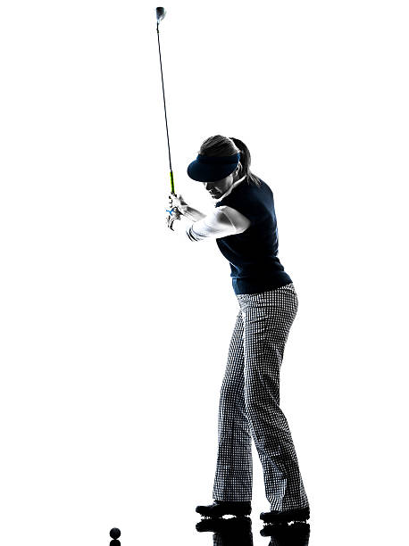 istock woman golfer golfing silhouette 524514695