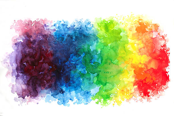 istock Blank Abstract light watercolor background isolated on white 524526674