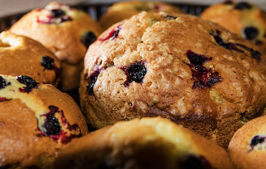 muffins - homemade cakes closeup