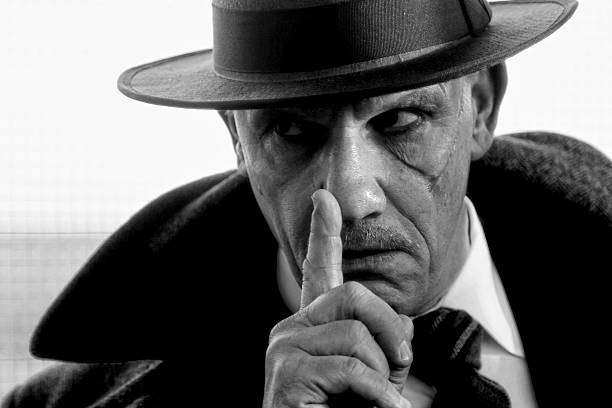 istock Film Noir style gangster 524527828