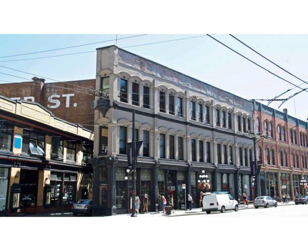 istock Busy Street in Od Downtown Vancouver 524528350