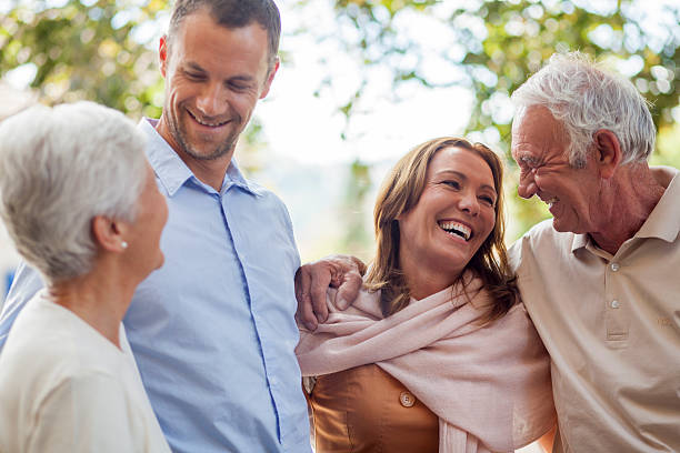 istock Granparents and parents having fun 524530456