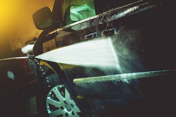 istock Car Cleaning by Water Cleaner 524532238
