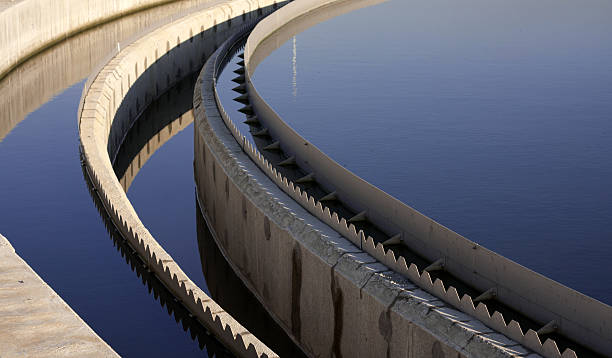 biological wastewater treatment plant - avloppsvatten bildbanksfoton och bilder