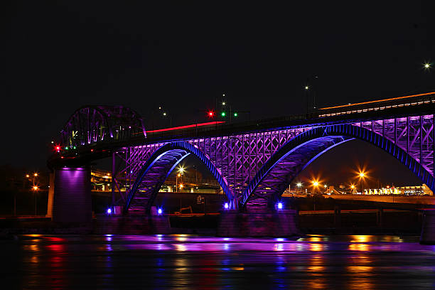 istock Night View of the Peace Bridge 524535790