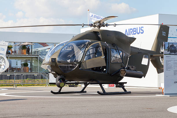 allemand d'airbus h145m hélicoptère de le ila - airbus photos et images de collection