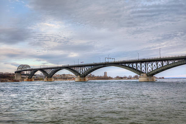 istock View of the Peace Bridge with traffic 524535872