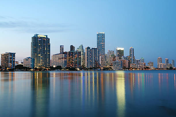 istock The Miami, Florida skyline at twilight 524537612