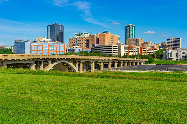 istock Fort Worth skyline cityscape with spring foliage,TX (P) 524538034
