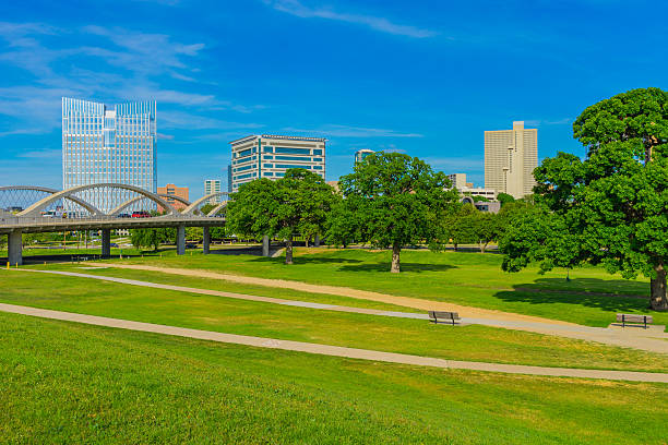 istock Fort Worth skyline cityscape with spring foliage,TX (P) 524538042