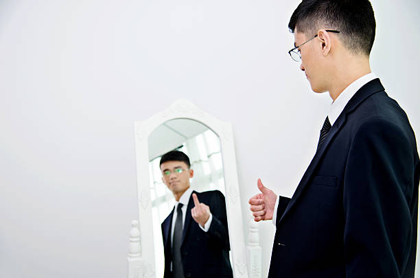 istock Businessman with bipolar disorder 524538420