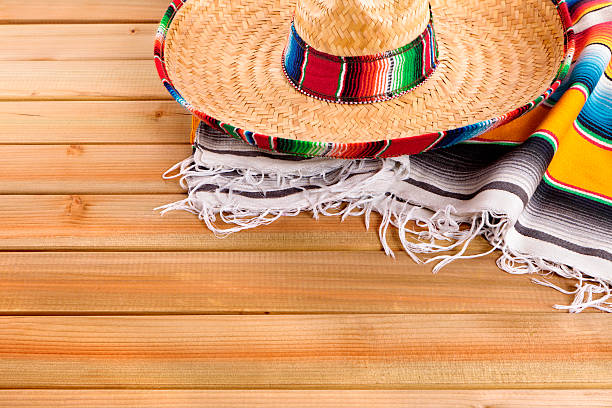 istock Mexico Cinco de Mayo Mexican Sombrero Fiesta Background 524538886