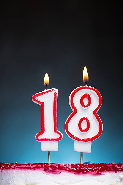 istock 18th Birthday candles 524539055