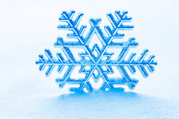 istock snowflake against a background of snow 524539095