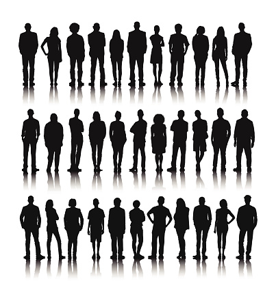 Vector of Group of World People Standing