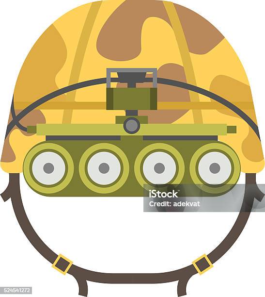Military Tactical Helmet Of Rapid Reaction Army And Police Symbol Stock Illustration - Download Image Now