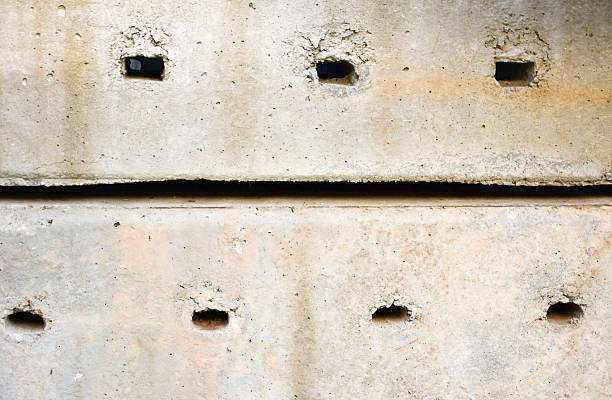 istock Side view of concrete pole pile 524542399