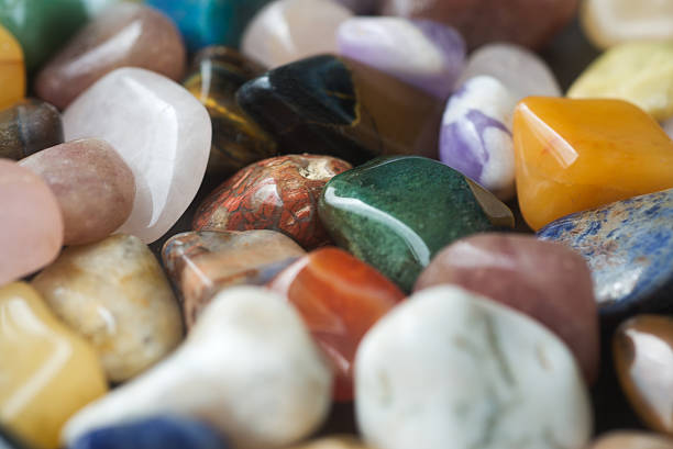 istock Background of polished colored gemstones 524543620