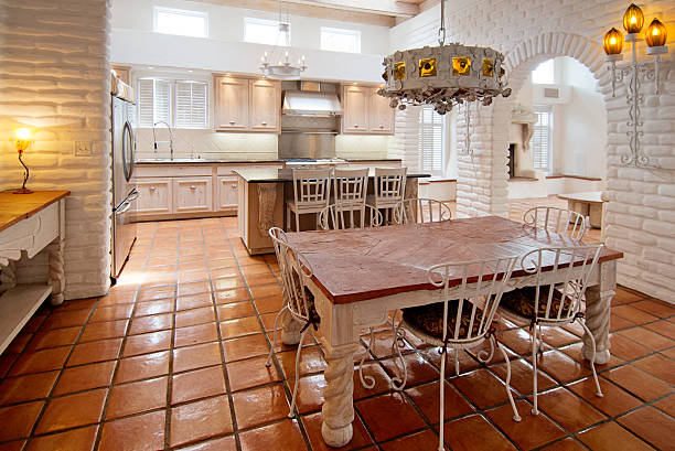 istock Dining Room in a Luxury Estate Home Santa Fe Style 524544232