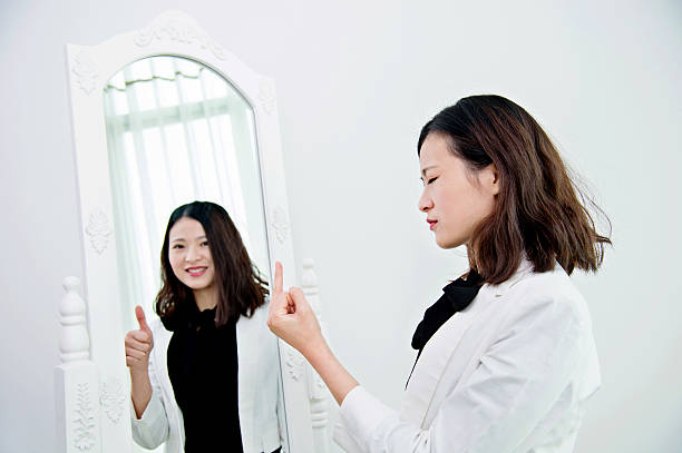 istock Businesswoman with bipolar disorder 524549538