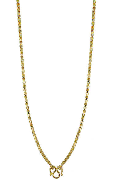 istock luxury golden necklace with pendant isolated on white backgrou 524549916