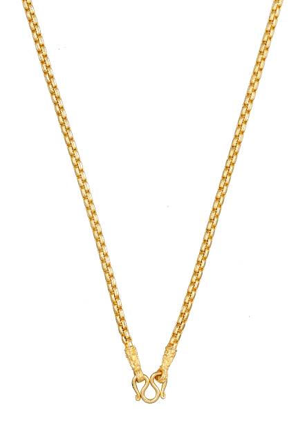 istock luxury golden necklace with pendant 524550920