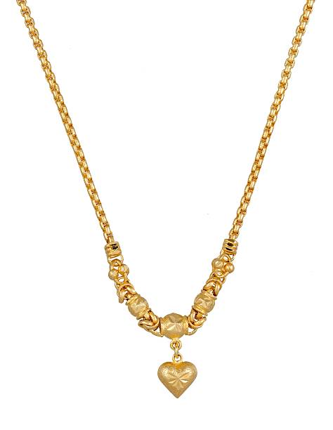 istock luxury golden necklace with pendant 524550994