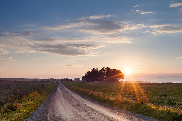 istock Landscape in Sweden with sunset 524552362