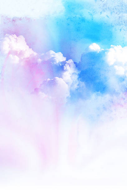 istock Watercolor illustration of cloud. 524553030