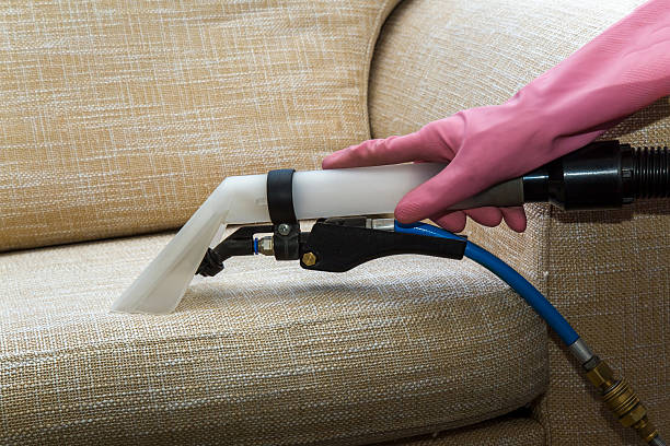 istock Dirty sofa or armchair chemical cleaning with professionally extraction method. 524553782