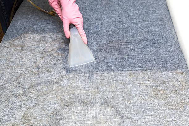 istock Dirty sofa chemical cleaning with professionally extraction method. Spring cleaning. 524553958