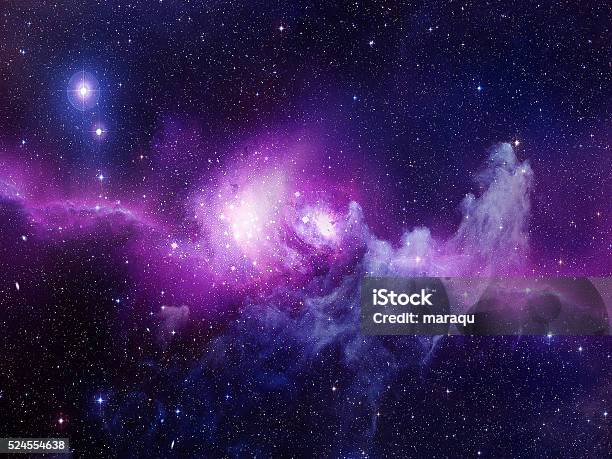 Universo Piena Di Stelle Nebulosa E Galaxy - Fotografie stock e altre immagini di Spazio cosmico - Spazio cosmico, Nebulosa, Sfondi