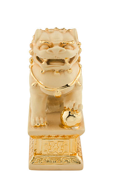 istock chinese feng shui, pixiu statue isolated on the white background 524556434