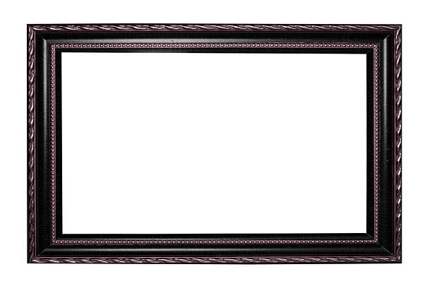 istock wooden frame for painting or picture on white background 524577575