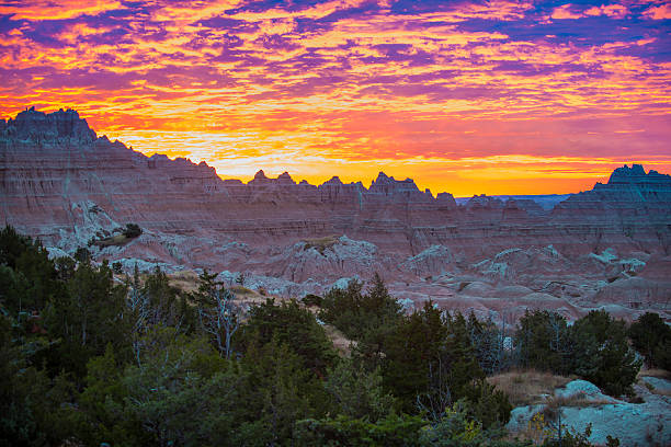 istock Sunrise in Badlands National Park 524577835