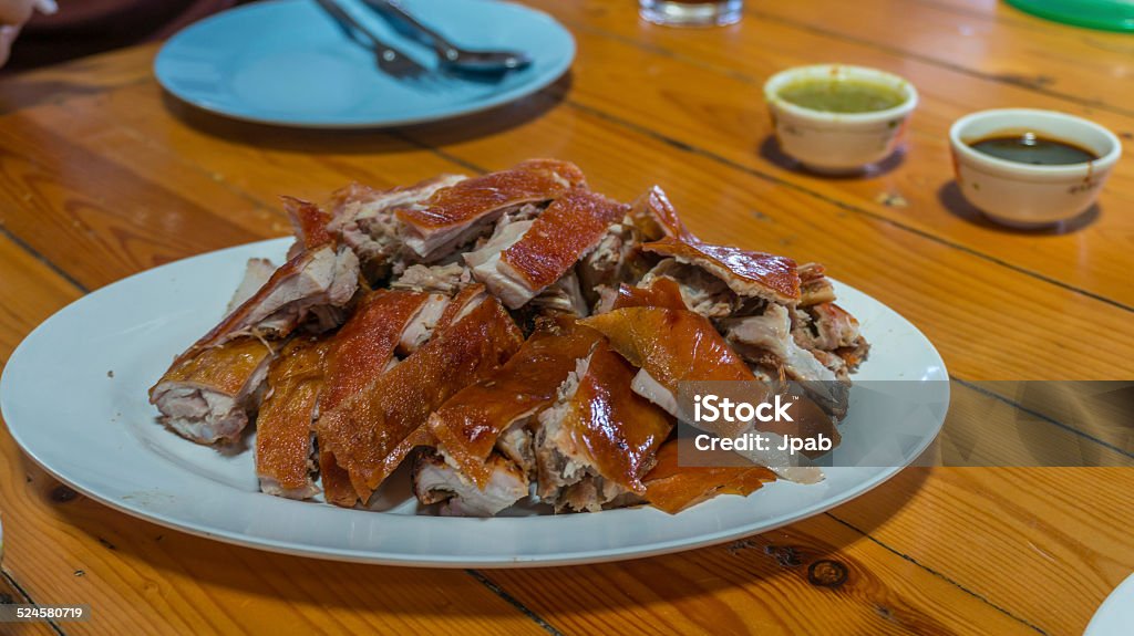 crispy roasted pork thai style crispy roasted pork Appetizer Stock Photo