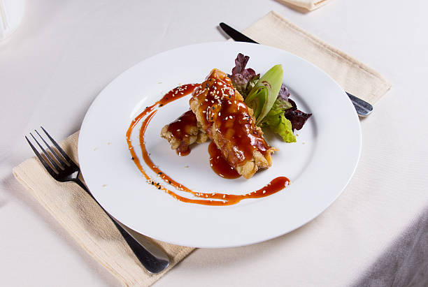 istock Gourmet Appetizing Saucy Fried Meat Dish 524581383