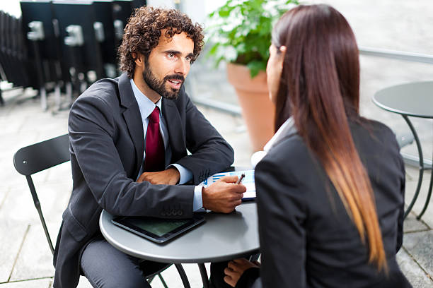 istock Business people signing a contract 524583237