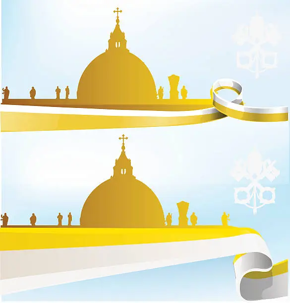 Vector illustration of vatican background