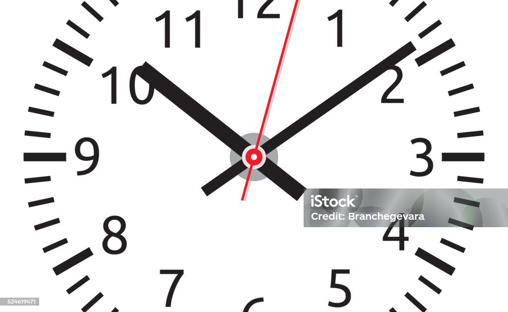 vector clock face - easy change time Alarm Clock stock vector