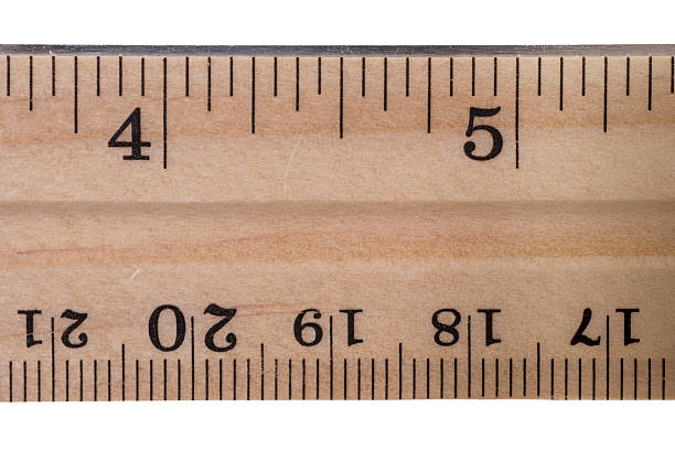 istock School and Office Supplies: Wooden Ruler on White Background 524620111