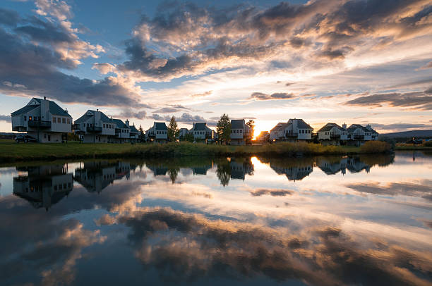 istock apartment at sunset lake 524620757